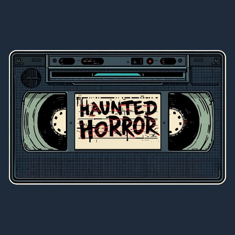 Haunted Horror Kassette Retro