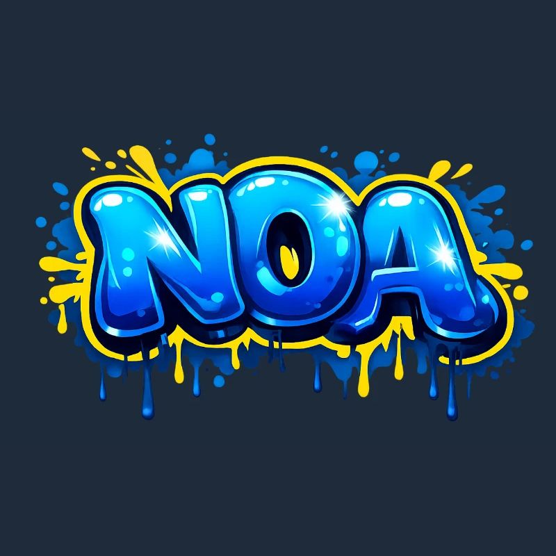 NOA GRAFFITI NAME FOR PERFECT GIFT PRINTABLE 