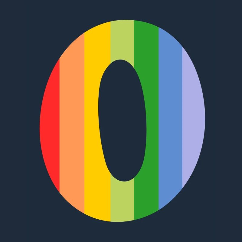 Buchstabe oder Regenbogen