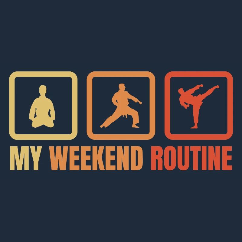 Karateka Wochenendroutine