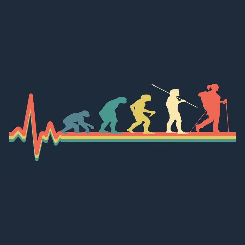 Hiking Hiking Mountains Evolution