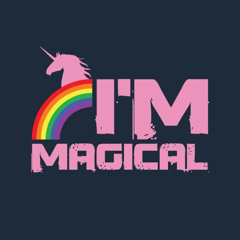 ich bin magisch einhörner regenbogen geschenk
