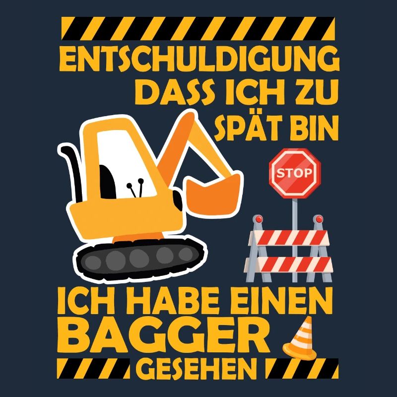 Ich habe einen Bagger gesehen Kinder Baustelle