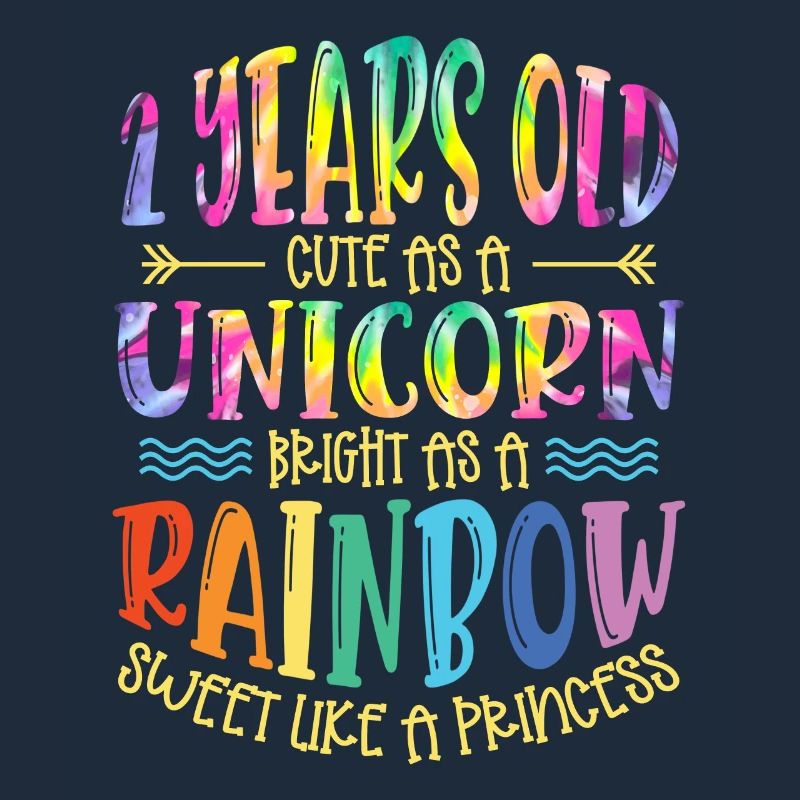 2 ans mignon comme une licorne Brillant comme un
