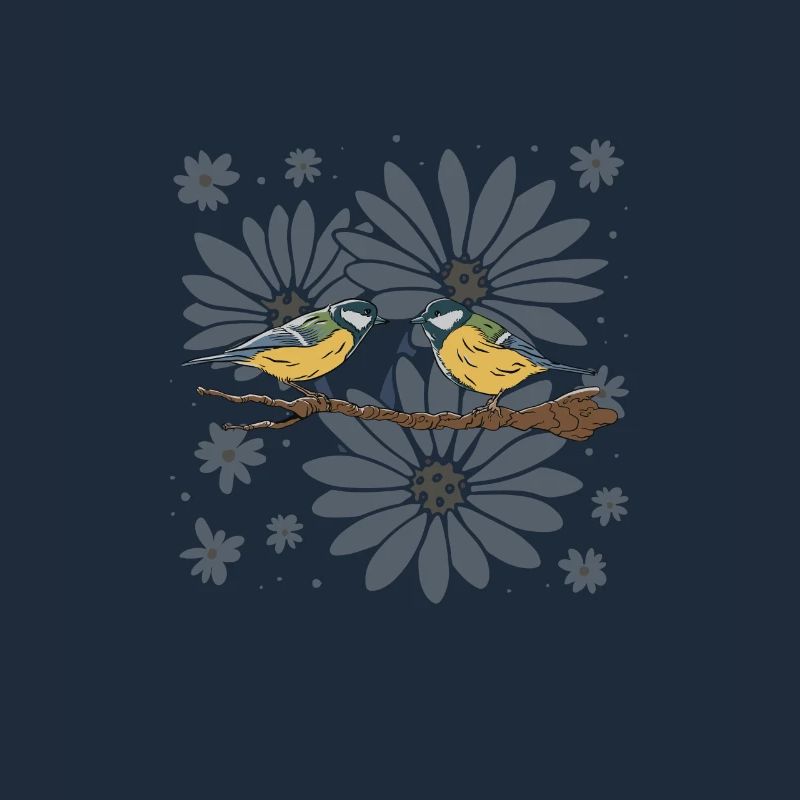 Birds Daisies