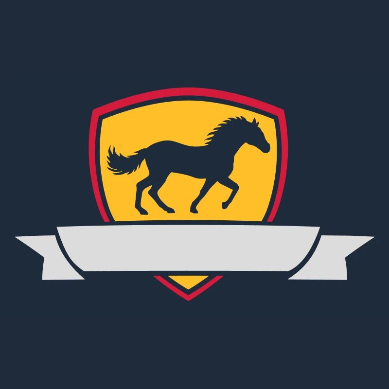 Text einfügen Pferd Banner
