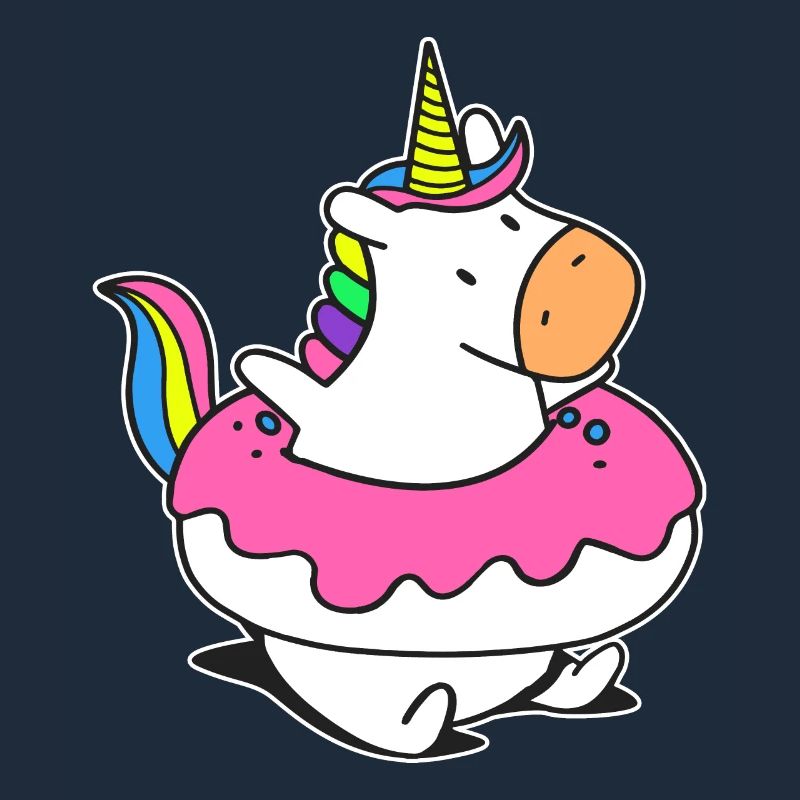 Regenbogen Einhorn Schwimmer Floaty Donut