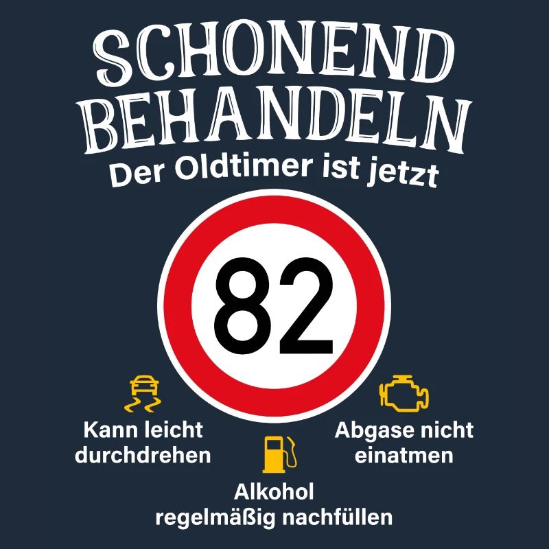 82. Geburtstag Schonend Behandeln Oldtimer Ist 82