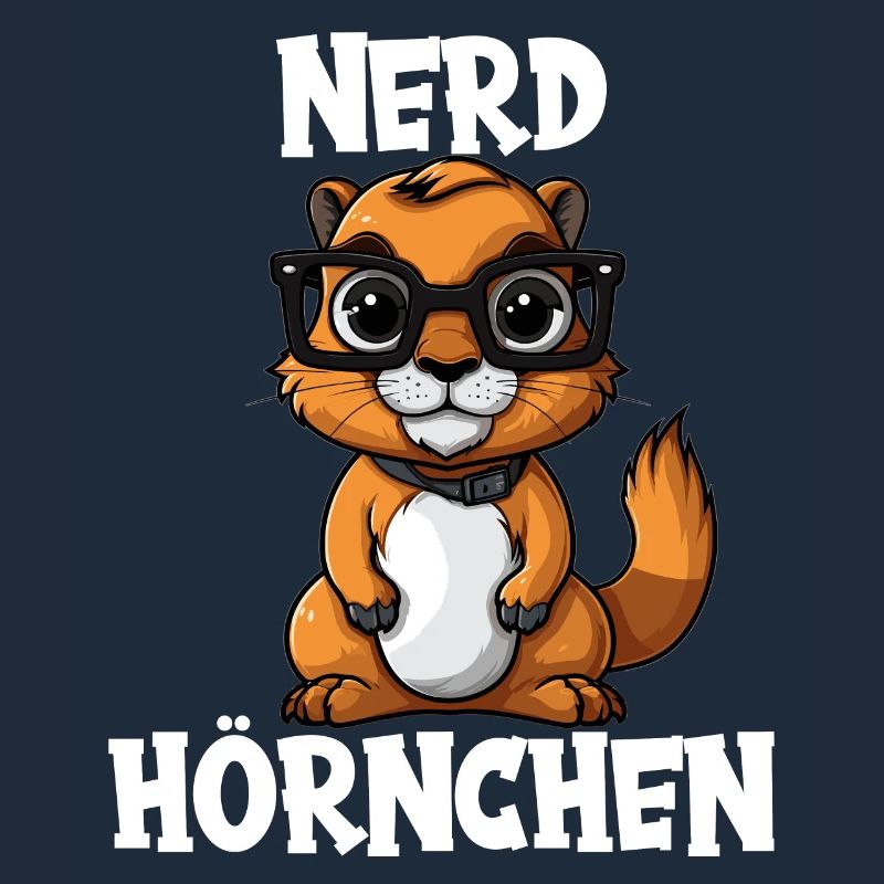 Nerdhörnchen Junge Jungen Erdhörnchen Nerdy Nerd