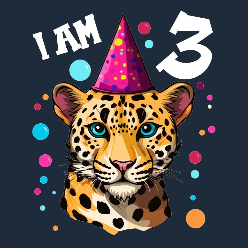 Ich bin 3 Jahre alt Leoparde Leopard 3. Geburtstag