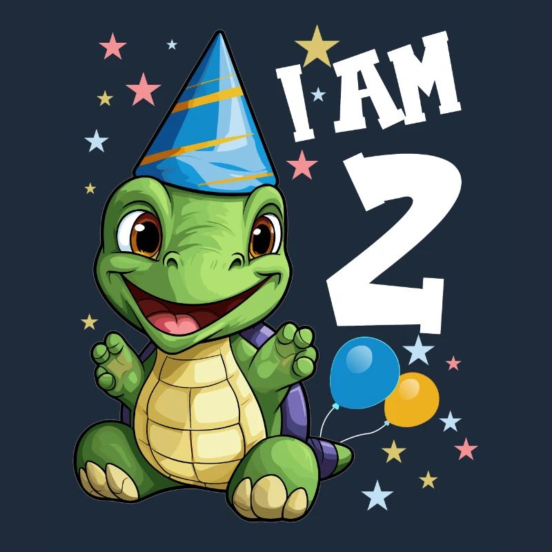 Ich bin 2 Schildkröten Schildkröte 2. Geburtstag