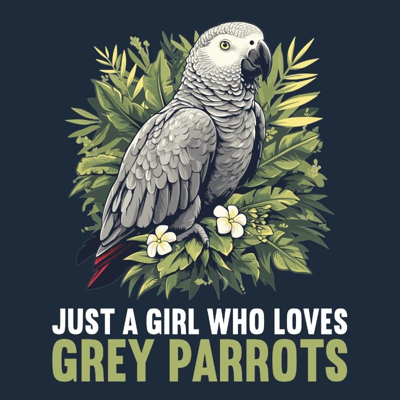 Perroquets gris d’Afrique