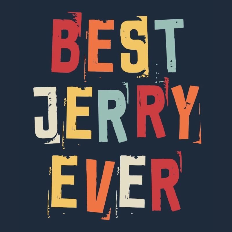 Best Jerry Ever Retro First Name Text Saying