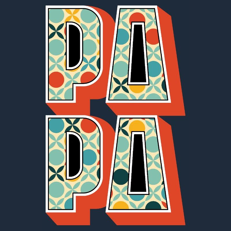 Papa und retro-stil