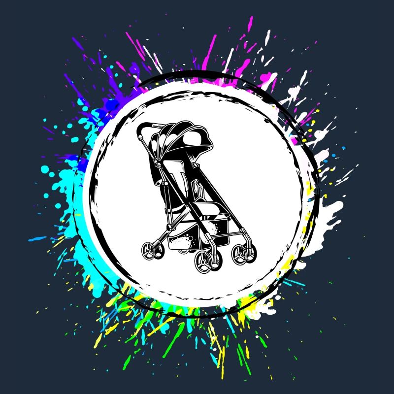 Poussette bébé coloré