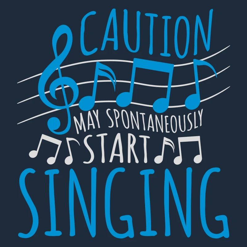 may spontaneously start singing