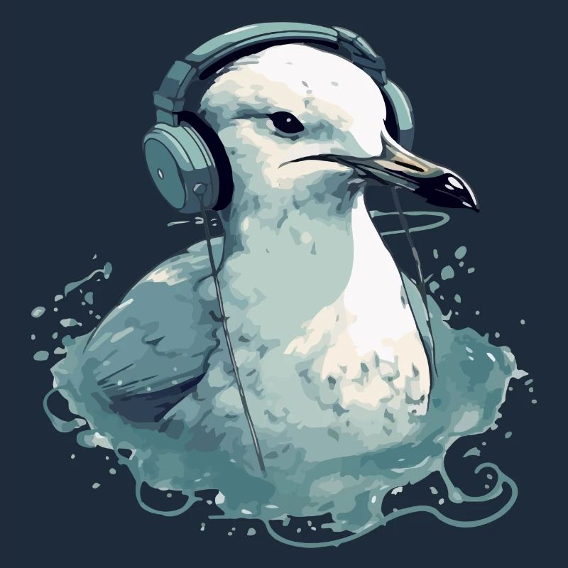 Mila the audiophile seagull