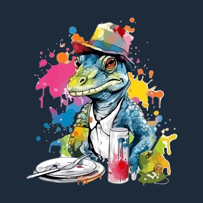 Liko the crocodile painter