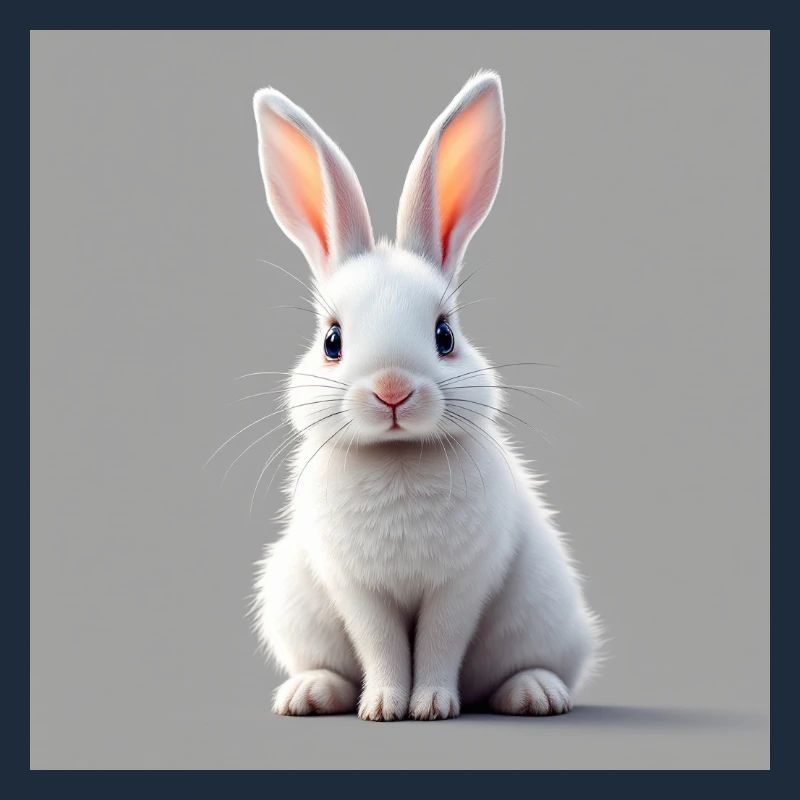 Easter rabbit white