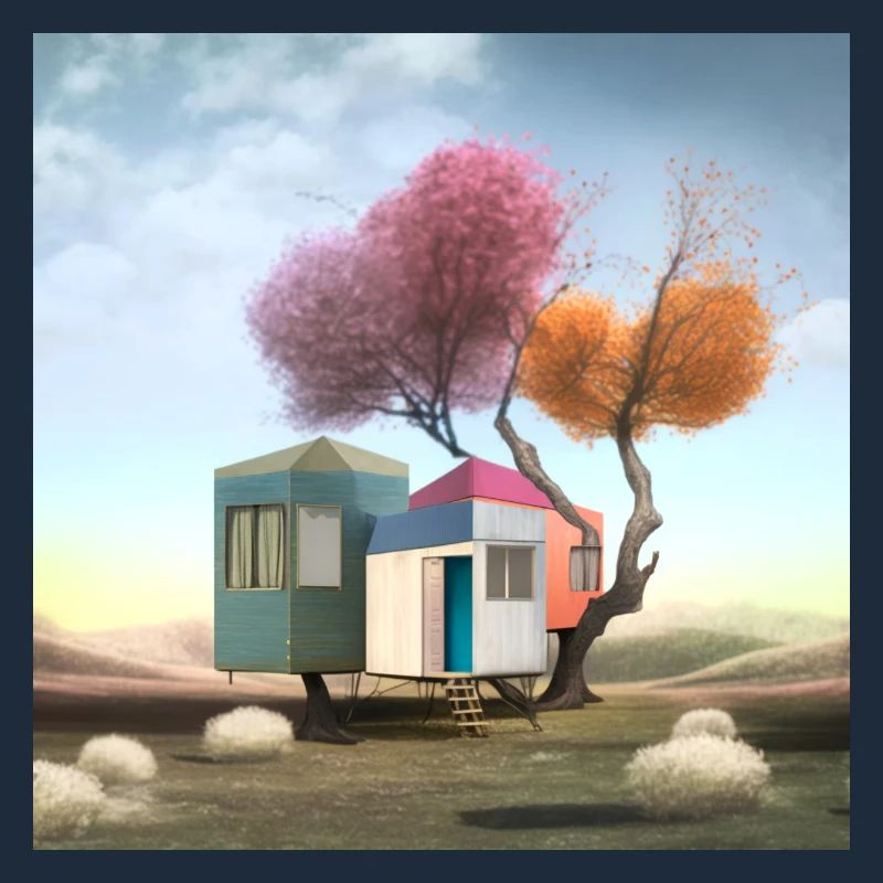 petite cabane hantée solitude surréaliste