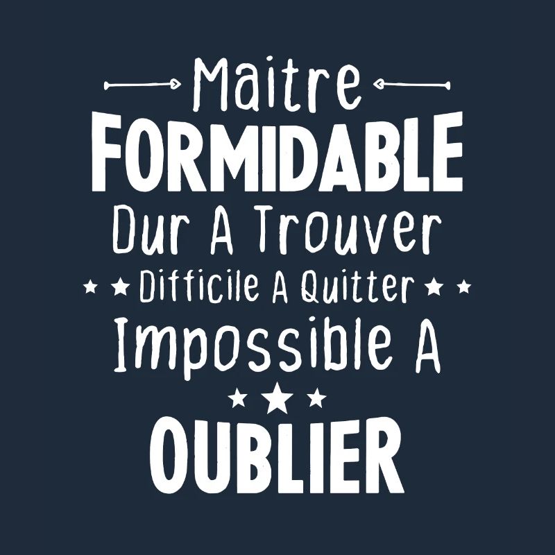 Maître Formidable Idée Cadeau Maître D'école