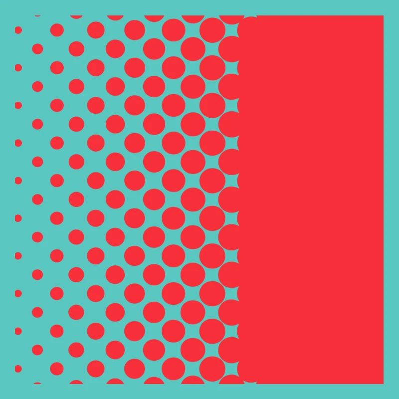 Halftone Gradient Rotes Panel