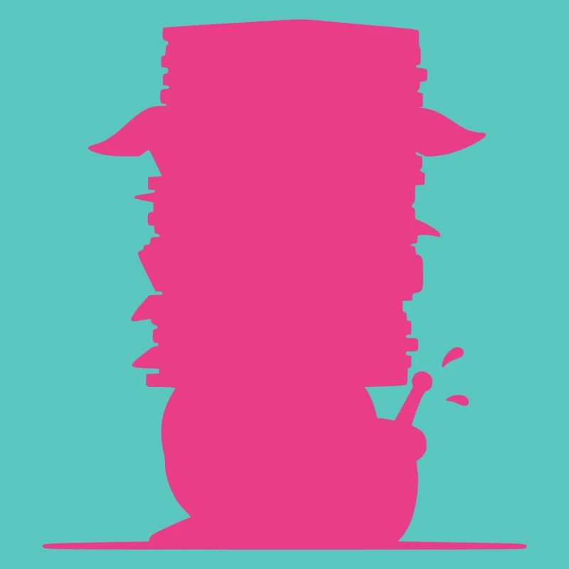 Snail File Stack Silhouette