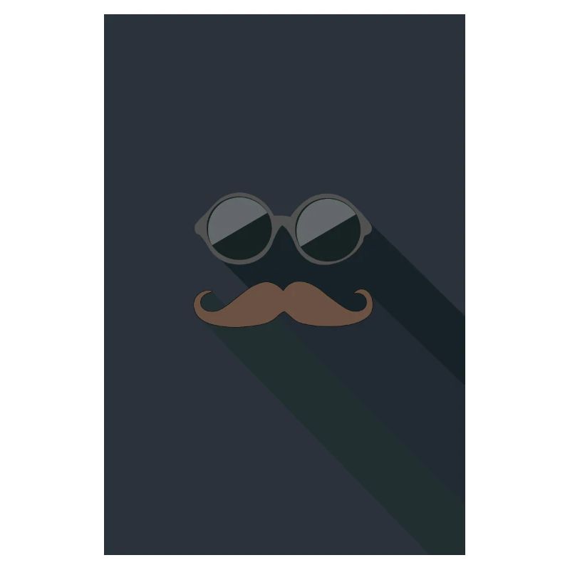 Sonnenbrille mit Schnurrbart Bart