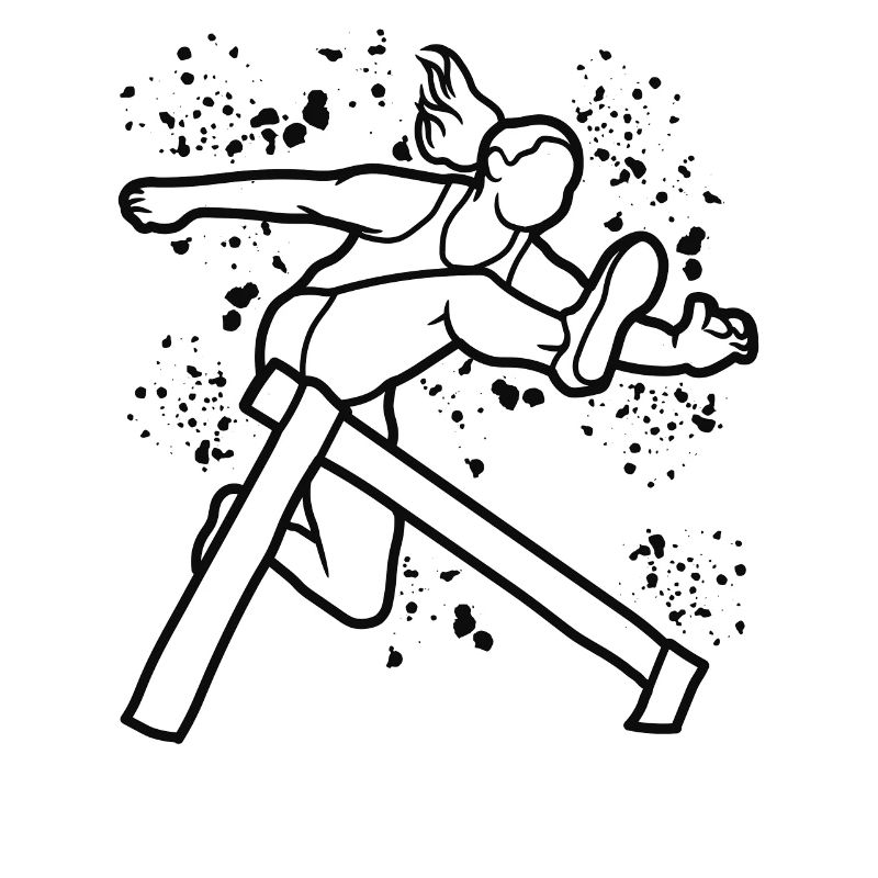 Hurdle Run Obstacle Course Kids Hurdle Run