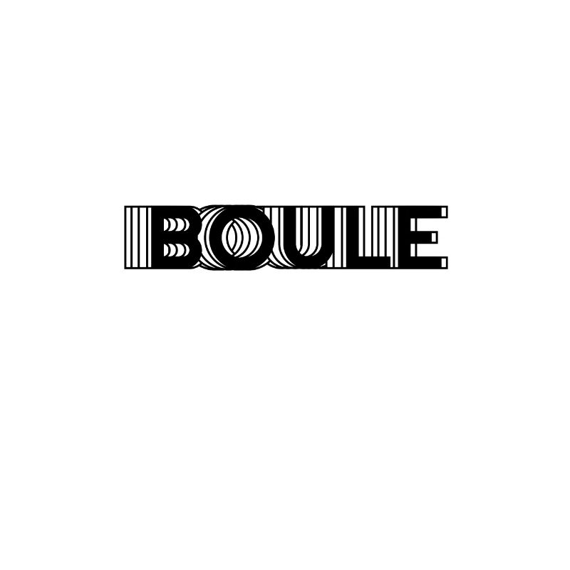 Boule Boccia Typography Minimalist Hobby