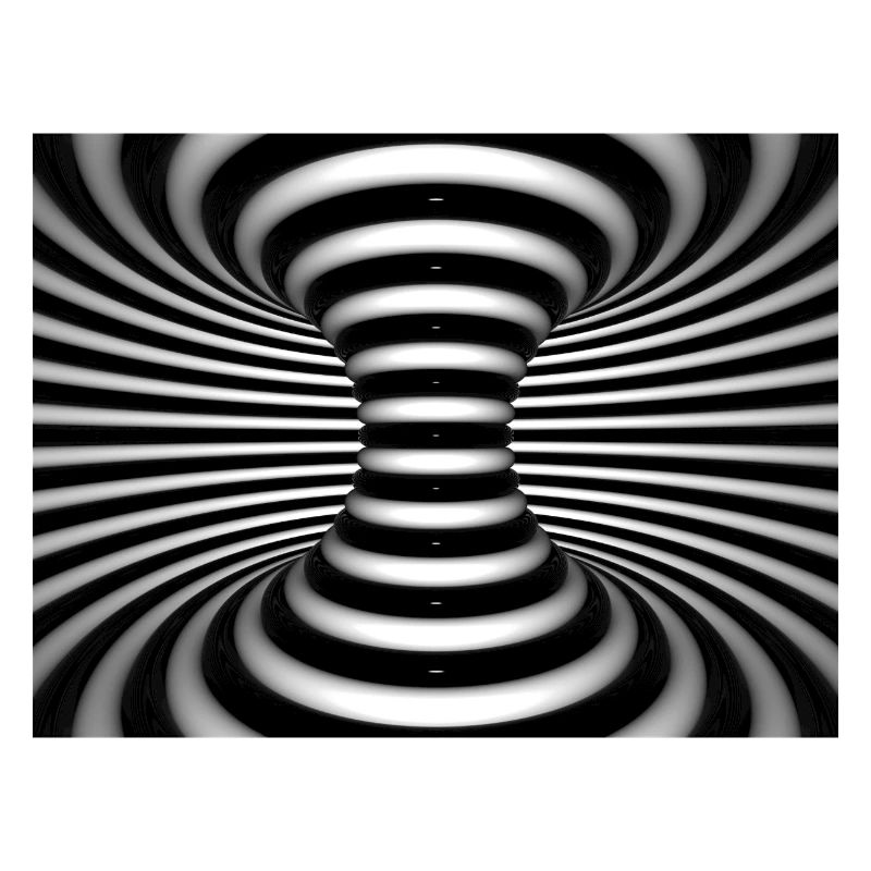 Vortex noir et blanc en spirale