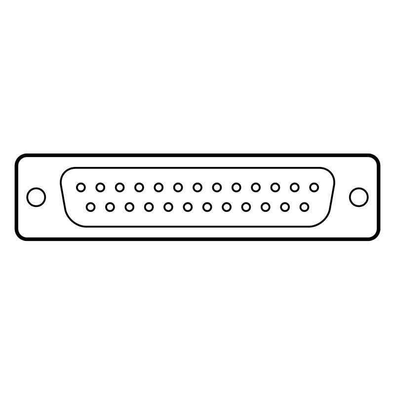 DB 25 Connector Parallel, Drucker