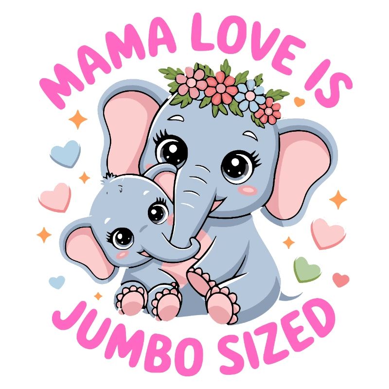 Mama Elefant Shirt Muttertag Geschenk Mutterliebe