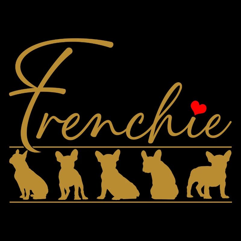 Frenchie Silhouettes de bouledogue français