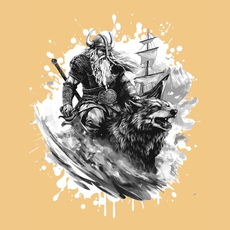 Wikinger Wolf Krieger Valhalla