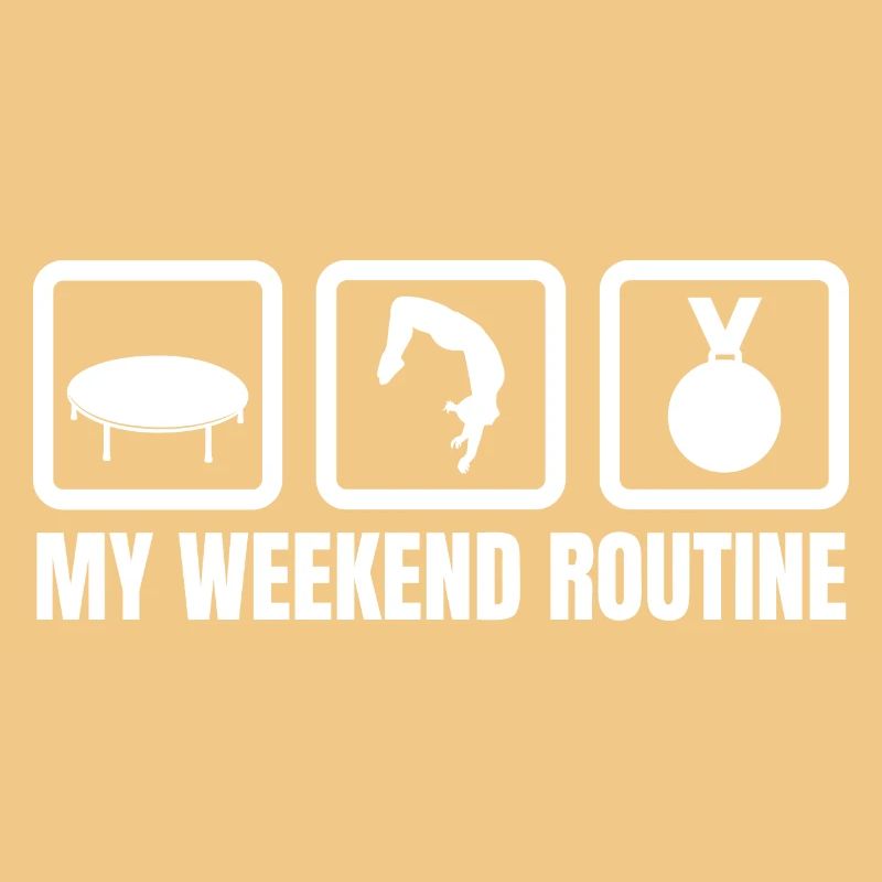 Trampolin Wochenendroutine