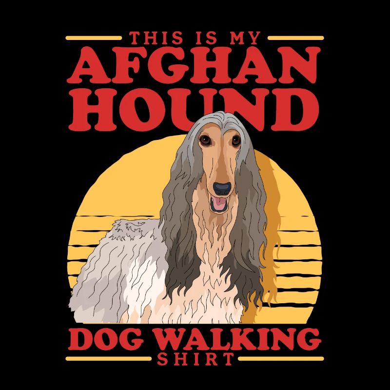 Lévrier afghan chien propriétaire cadeau