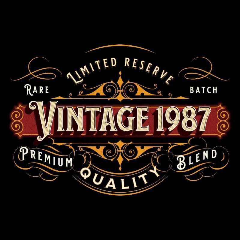 Vintage 1987 Premium Design Geschenkidee