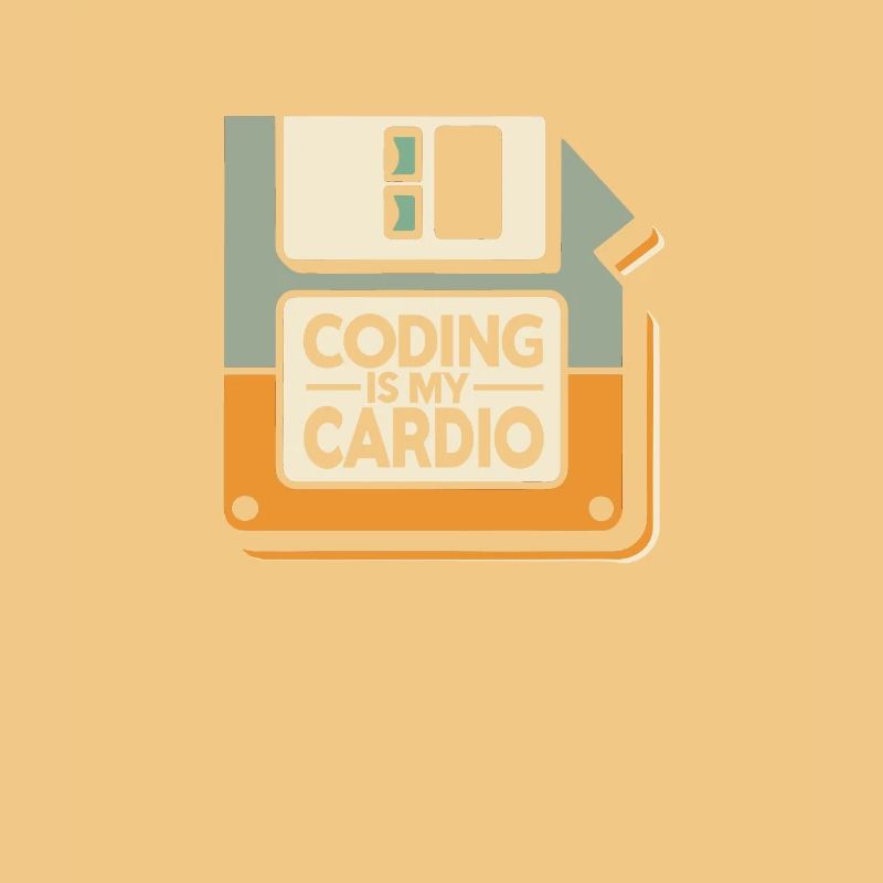 Coding Is My Cardio | Retro Hacker Style