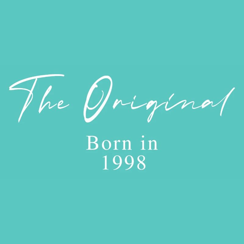 The Original – Born 1998 Script Typography