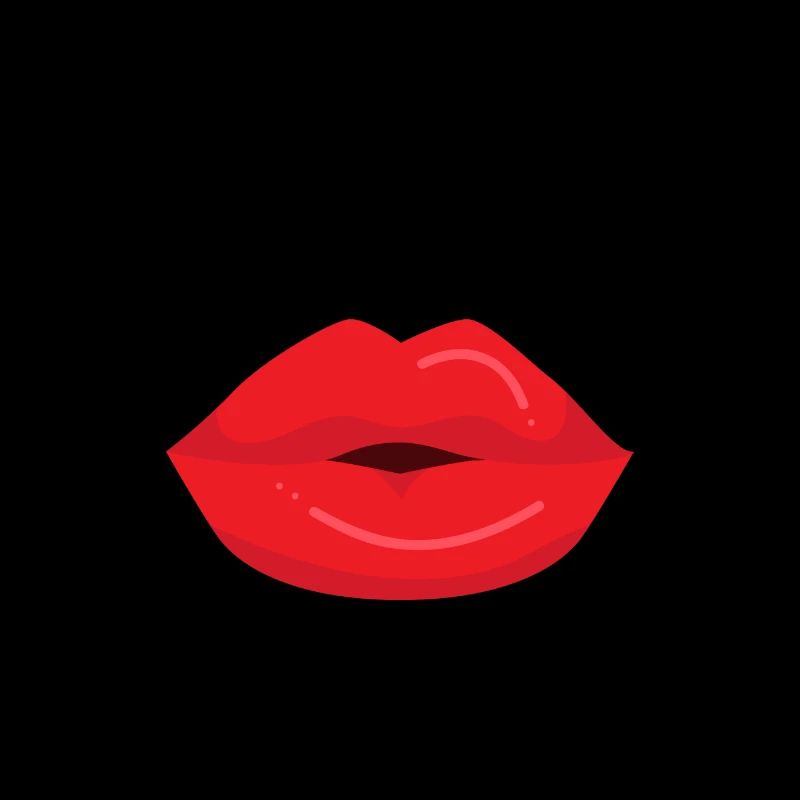 Bouche nez masque pour le visage lèvres rouges baiser