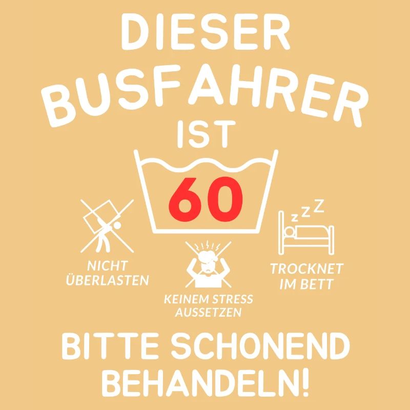 This bus driver is 60 years old.