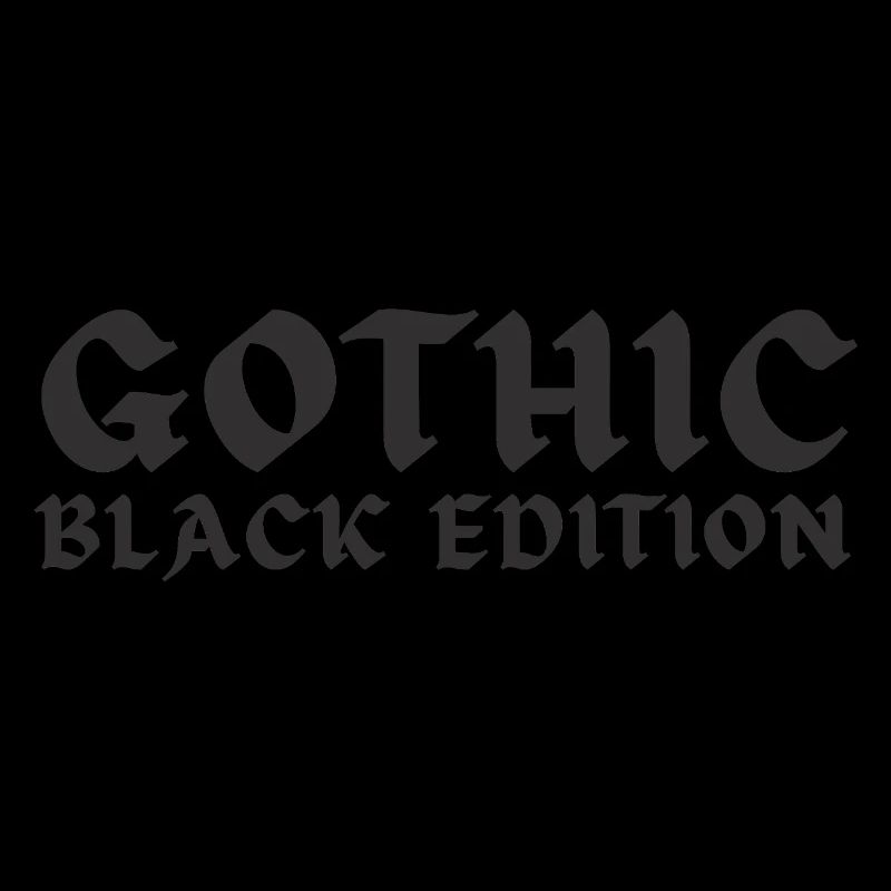 Édition Gothique Noir