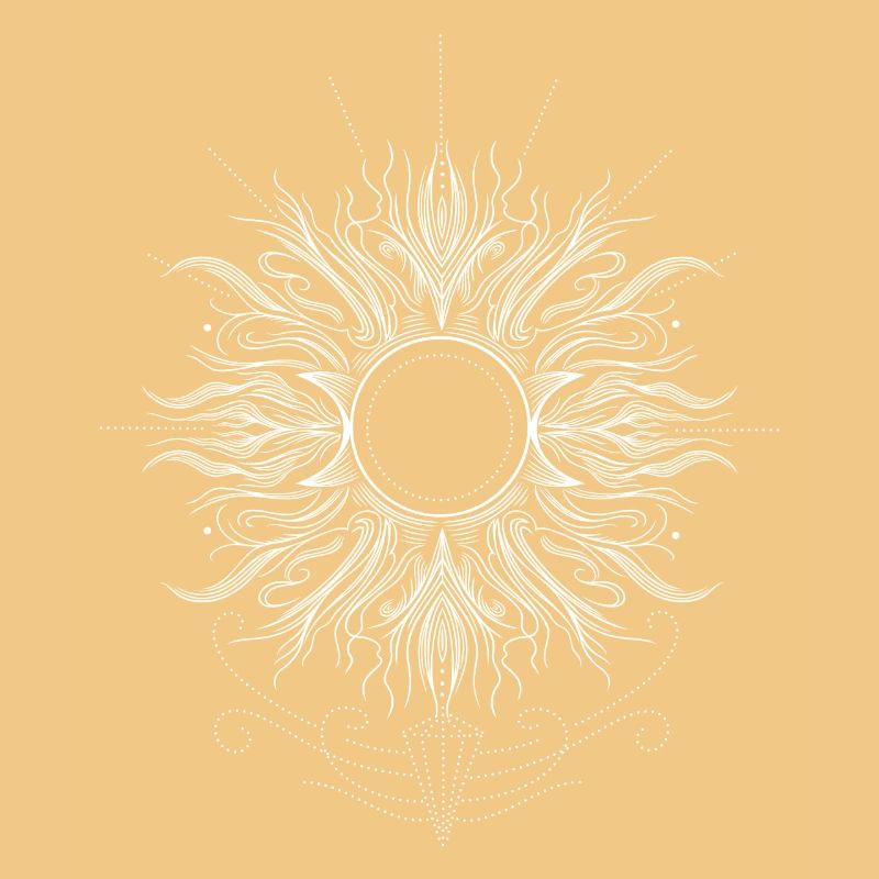 Midsummer Sun with Triple Moon