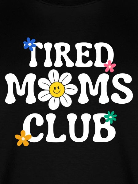 Sliten mammaklubb med groovy tekst