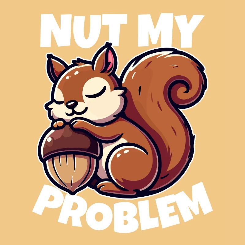 Nut My Problem - Witziges Eichhörnchen-Design