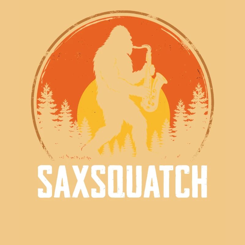 Saxsquatch - Sasquatch Playing Saxophone 