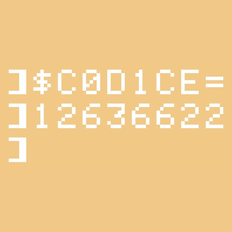 C0D1CE Codice 8-Bit Esadecimal Code Nerd Pix