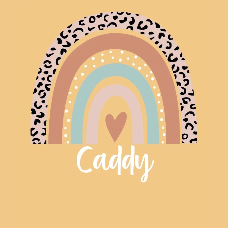 Caddy Rainbow Leopard Grappige Caddy Waardering