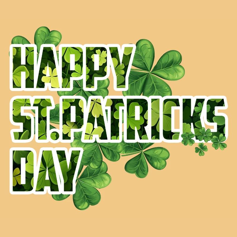 Joyeuse Saint-Patrick - Shamrock Design